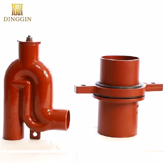 Instalaciones de tuberías pintadas de epóxido rojo del arrabio de Sml En877 para el drenaje del agua