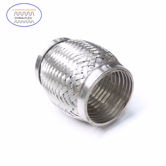 Tubo flexible de escape universal de acero inoxidable SUS304/201 con boquillas para automóvil